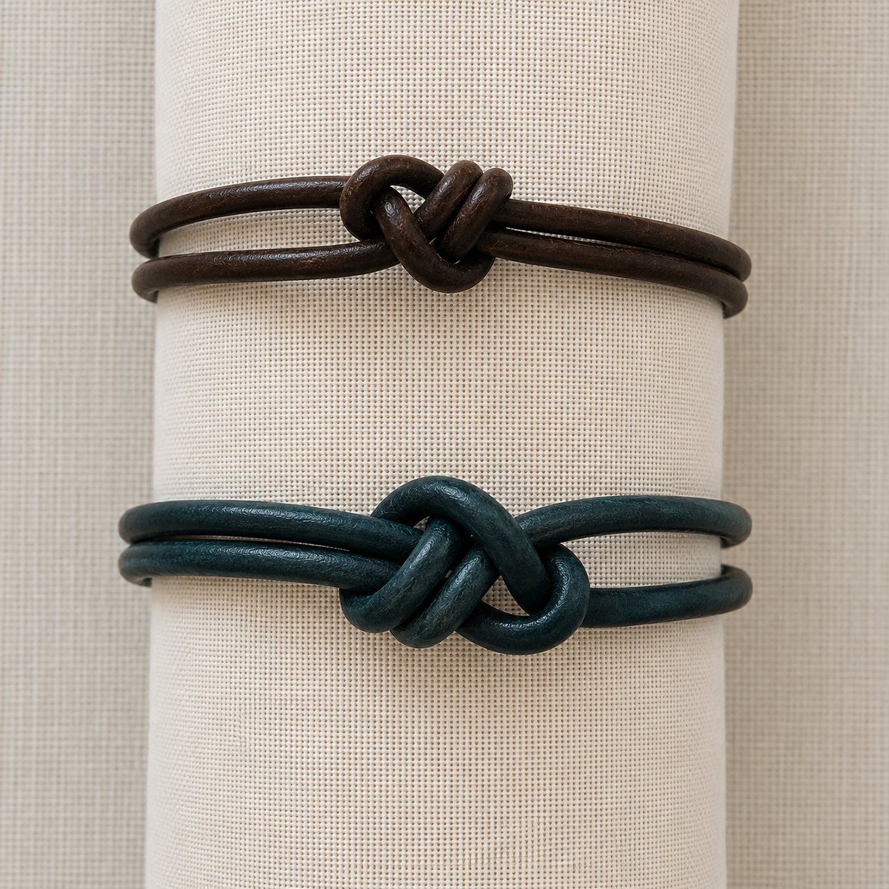 Fisherman's Knot leather bracelets